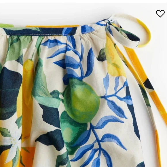 H&M | Lemon Print Mini Circle Skirt | Size‎ 6 | NWT - Picture 2 of 7
